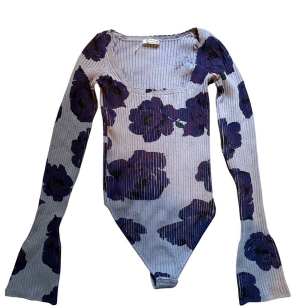 FREE PEOPLE lover to lover Long Sleeve Bodysuit